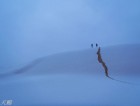 铿锵三人行 库布其沙漠中线 夜鸣沙到恩格贝 的穿越体验